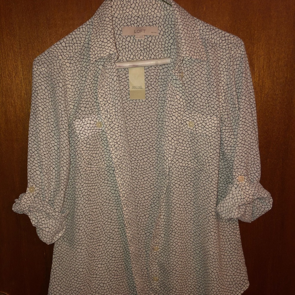 Loft Utility Blouse Size XS Petite